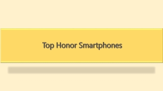Top Honor Smartphones