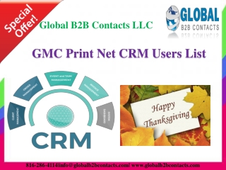 GMC Print Net CRM Users List