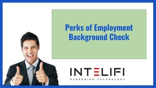 Perks of Employment Background Check