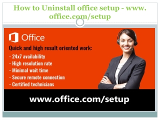 How to Uninstall office setup - www. office.com/setup