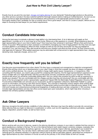 How to Select Civil Rights Attorney?