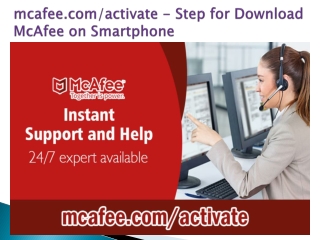mcafee.com/activate -Step for Download McAfee on Smartphone