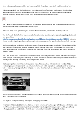 Trying To Find A New Auto? Look At These Pointers.