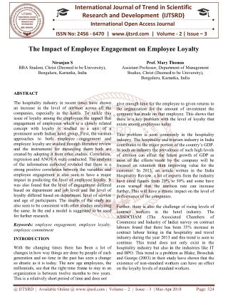 The Impact of Employee Engagement on Employee Loyalty