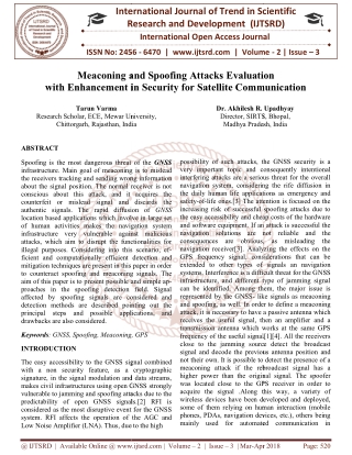 Meaconing and Spoofing Attacks Evaluation with Enhancement in Security for Satellite Communication