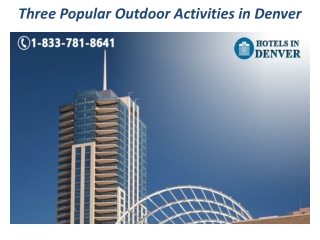 Three Popular Outdoor Activities in Denver