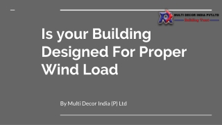 Is your Building Designed For Proper Wind Load