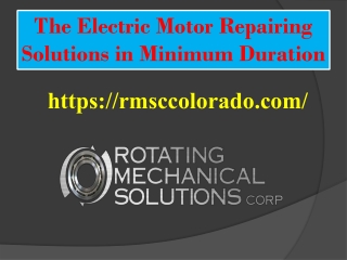 Denver electric motor repair