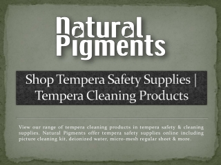 Shop Tempera Safety Supplies | Tempera Cleaning Products