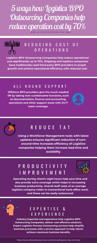 5 ways how Logistics BPO Outsourcing Companies help reduce operation cost by 70%