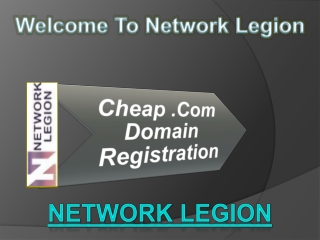 Cheap .Com Domain Registration