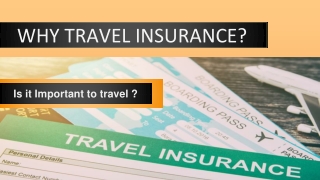 Why travel insurance?
