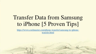 Samsung to iPhone Transfer: 5 Proven Data Transfer Tips
