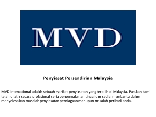 Penyiasat Persendirian Malaysia
