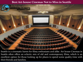 Best Art-house Cinemas Not to Miss in Seattle