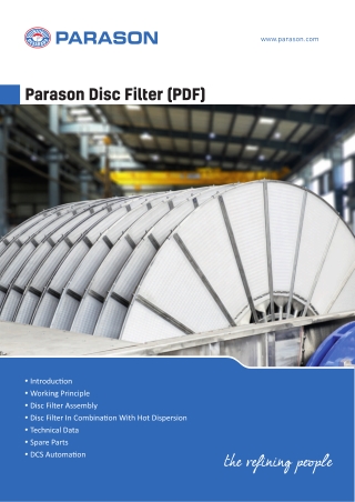 Get Premium Disc Filters For Your Paper Machine