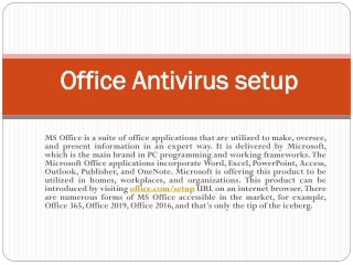 Enter Your Office Product Key | Office Setup