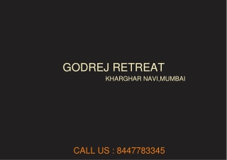 PDF - Godrej Retreat Kharghar Navi Mumbai - Where Nature Begins right Outside Your Doorstep