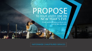 Propose to Your Loved One on New Year’s Eve