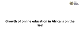 Growth of online education in Africa is on the rise!