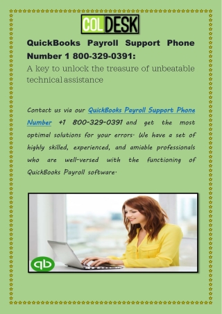 QuickBooks Payroll Support Phone Number 1 800-329-0391