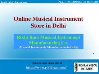 Online musical instrument store in delhi