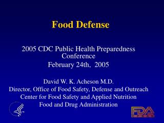 PPT - Food Defense PowerPoint Presentation, free download - ID:903879