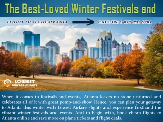 The Best-Loved Winter Festivals and Events of Atlanta