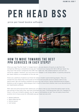 Per Head BSS: How to Move Towards the Best PPH Services in Easy Steps?