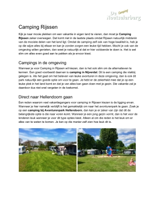 Camping Rijssen