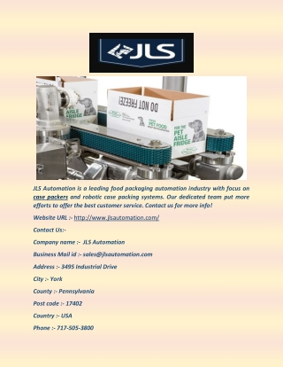 JLS Automation - Case Packers