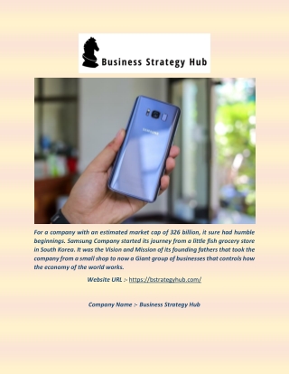 samsung mission statement - Business Strategy Hub