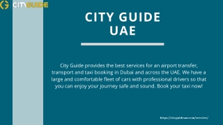 Luxury Transportation Dubai | Best Deals