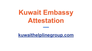 Kuwait Embassy Attestation