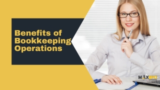 Benefits of Bookkeeping Services - Max BPO