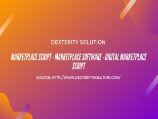 Marketplace Software - Digital Marketplace Script