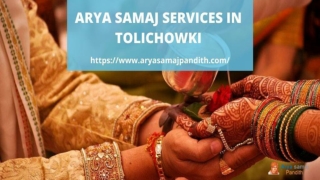 Arya Samaj Services in Tolichowki