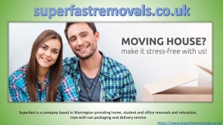 House removals Warrington