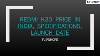 Redmi K30 Price in India, Specifications, Launch Date