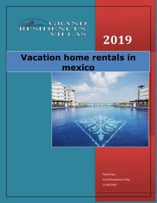 Vacation home rentals in mexico 