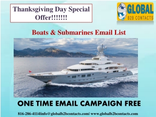 Boats & Submarines Email List