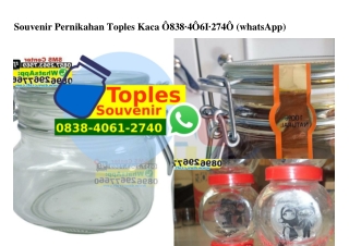 Souvenir Pernikahan Toples Kaca 083840612740 (WA)