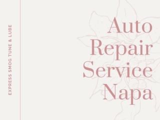 Auto Repair Services Napa