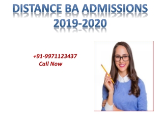 Distance BA Admissions 2019|Admissions Open|Colleges in India.