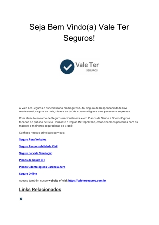 Biografia - Vale Ter Seguros BH