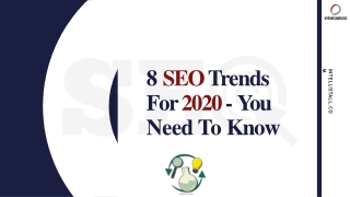 SEO trends for 2020- You need to Know