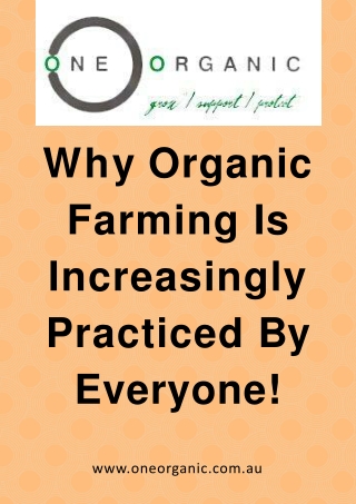 What are the major principles of organic farming?