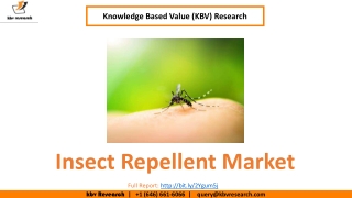 Insect Repellent Market Size- KBV Research