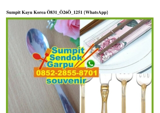 Sumpit Kayu Korea O831O26O1251[wa]