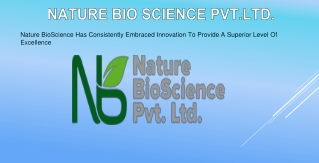 Nature Bio Science - Best Enzymes Manufacturers In India